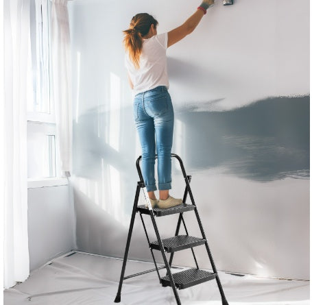 Household 3-Layer Portable Step Ladder – Foldable, Stable & Safe