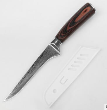 Premium 7Cr17 Stainless Steel Chef Knife – Razor Sharp Kitchen Knife with Damascus Pattern