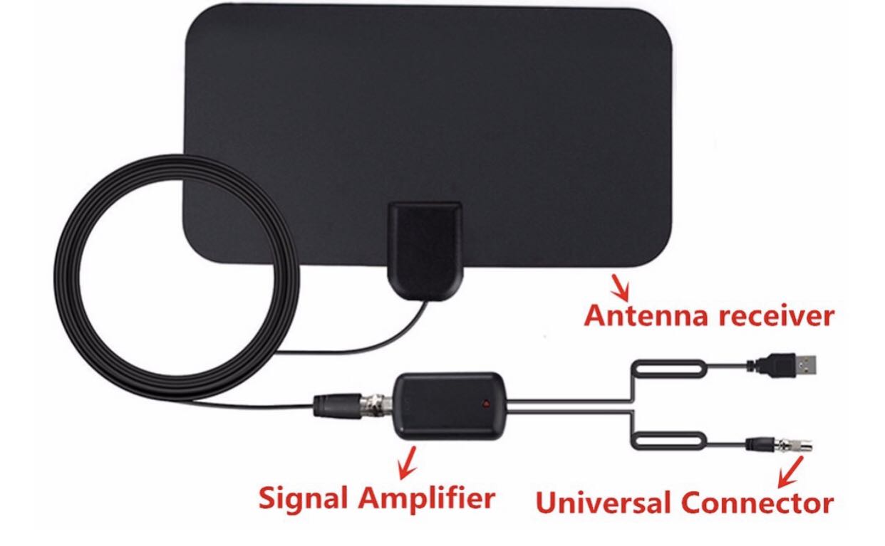 Mini Indoor Digital TV Antenna – HD DVB-T2 Signal Booster