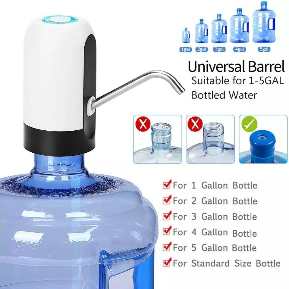Automatic USB Water Dispenser – Electric Pump for 2–5 Gallon Bottles