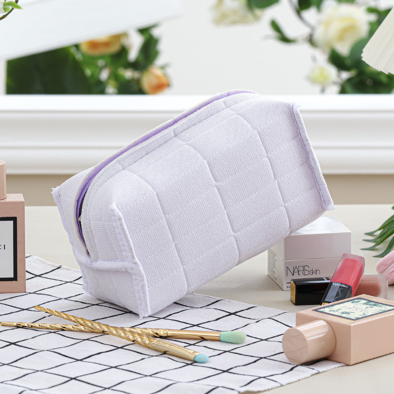 4pcs Cute Fluffy Cosmetic Bags – Large Capacity Plush Makeup Pouches for Women, Autumn & Winter Portable Storage