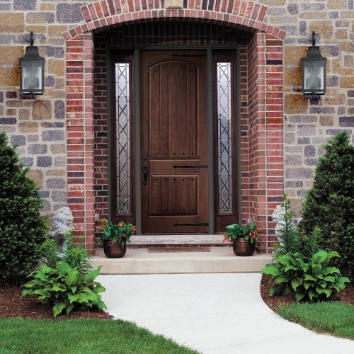 Large Outdoor Glass Wall Light – Versatile Bulb Compatible, 2-Pack