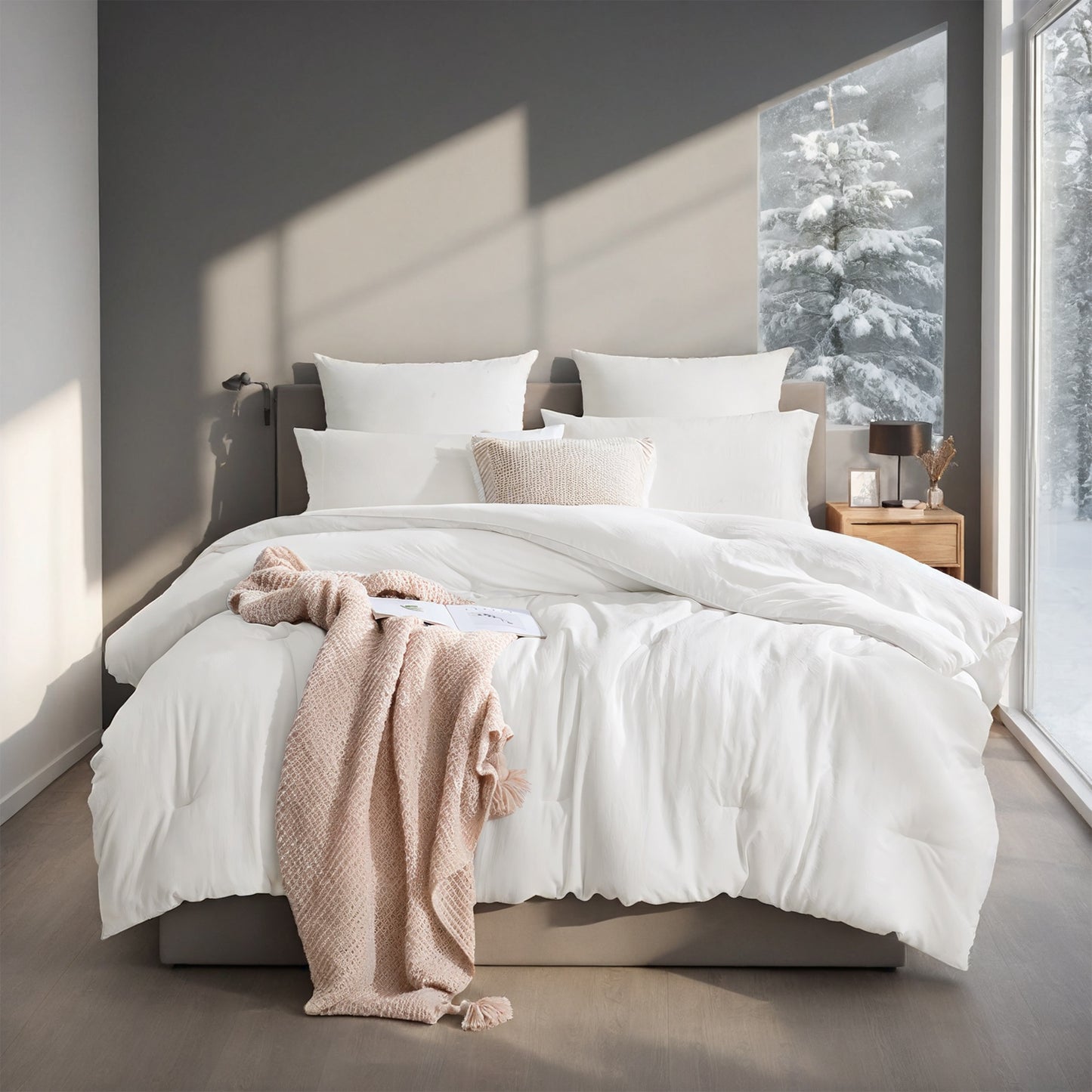All-Season Oversized Plump Duvet – Premium Thick Comforter for Year-Round Warmth & Softness