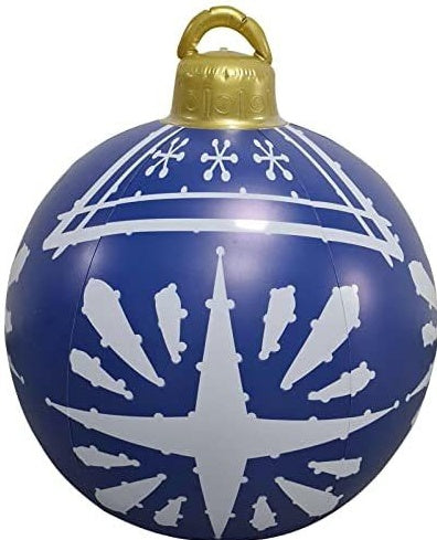 60CM Inflatable Christmas Ornament Ball — Outdoor Giant PVC Decoration