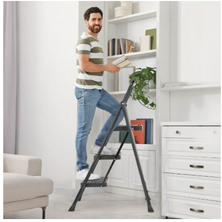 Household 3-Layer Portable Step Ladder – Foldable, Stable & Safe