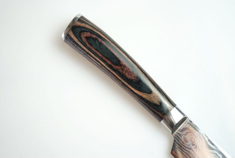 Premium 7Cr17 Stainless Steel Chef Knife – Razor Sharp Kitchen Knife with Damascus Pattern