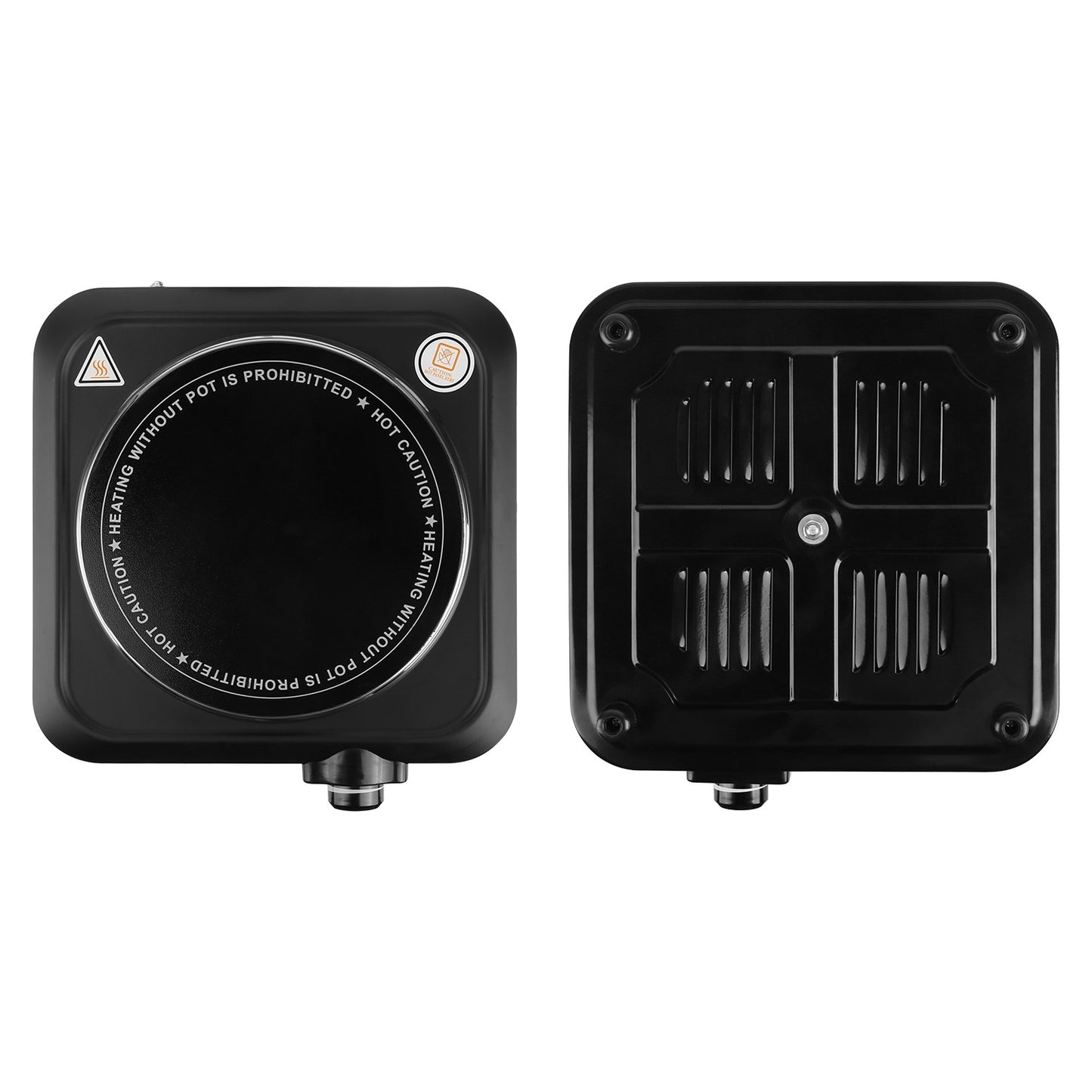 1200W Infrared Portable Electric Hot Plate – 7.5” Glass Cooktop with Adjustable Temperature