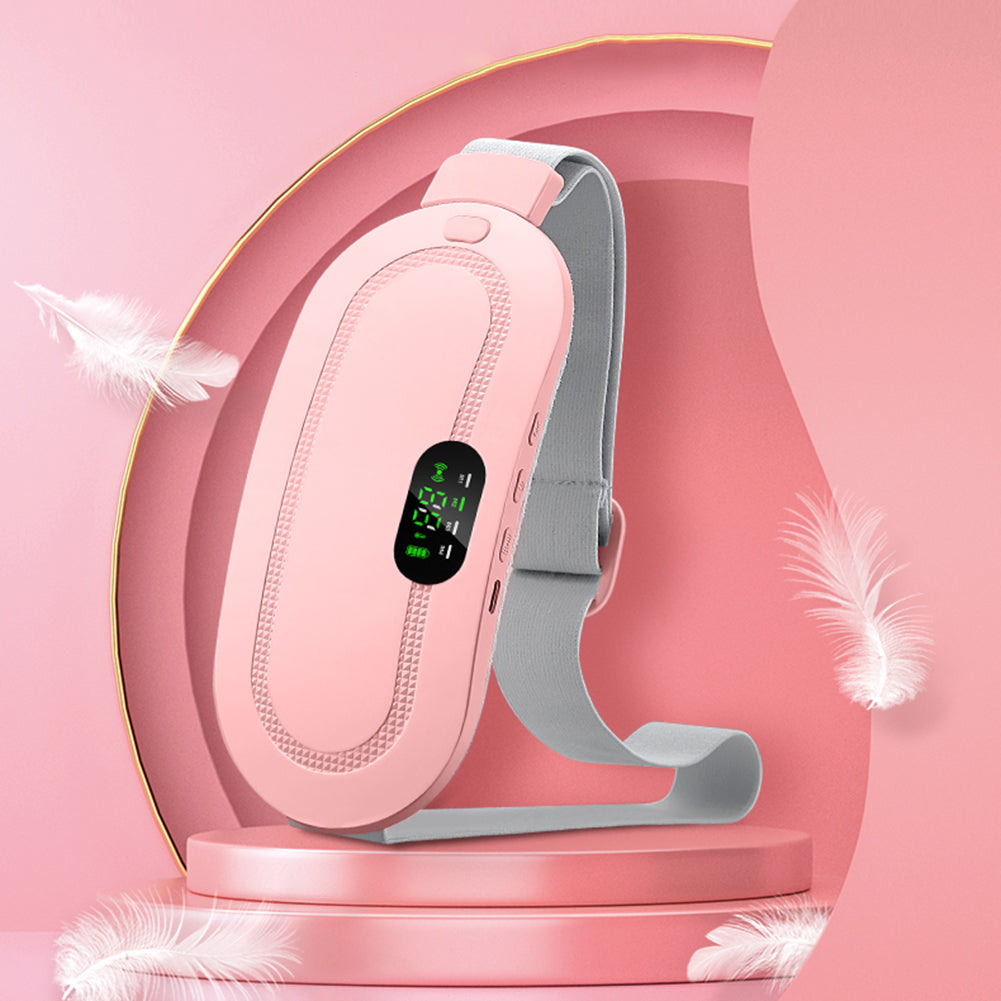 Smart Menstrual Heating Pad – Cramp Relief Warm Belt with Vibration Massage