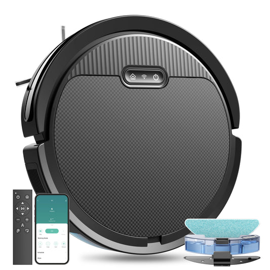 3-in-1 Robot Vacuum & Mop Cleaner – 5000Pa Suction, Self-Charging, Ultra-Slim, Pet Hair Friendly