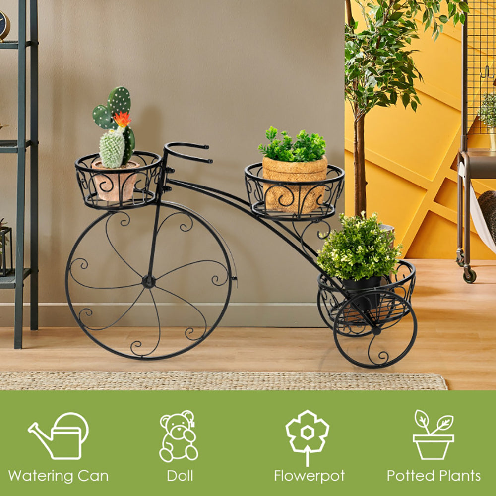 Parisian Tricycle Plant Stand – Decorative Flower Pot Holder