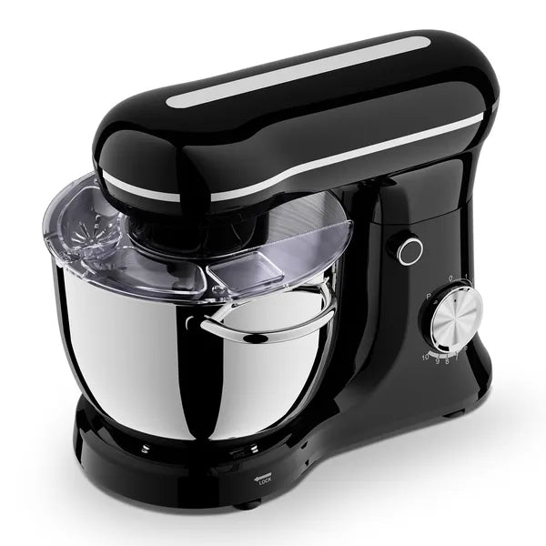 5L Electric Stand Mixer – 10-Speed Tilt-Head Food Mixer with Stainless Steel Bowl (Black)