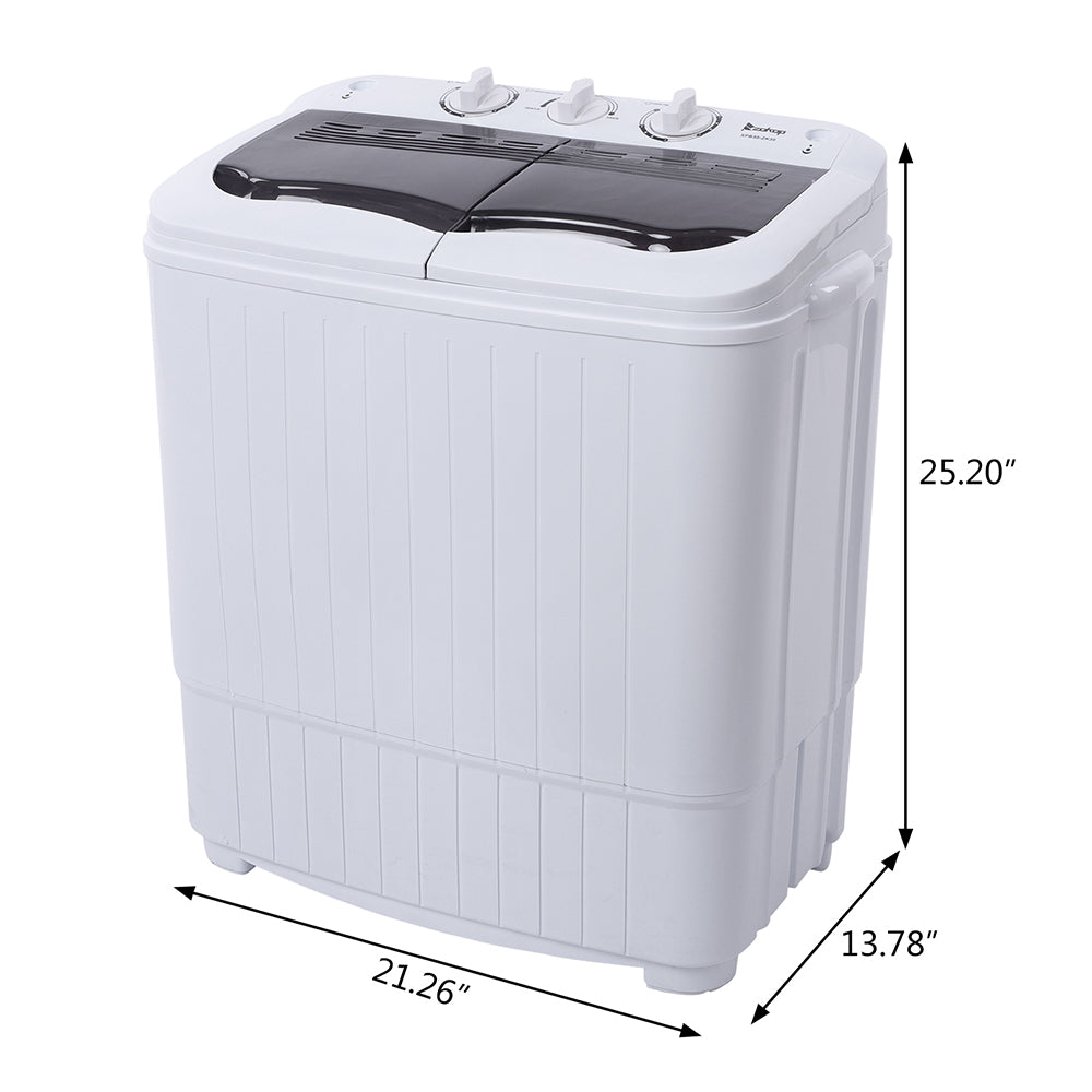 US XPB35-ZK35 14.3 lb Semi-Automatic Twin Tub Washing Machine with Drain Pump