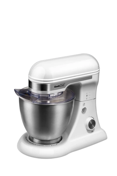 Geek Chef 4.8 Qt Electric Stand Mixer – 12-Speed Tilt-Head Kitchen Mixer (White)