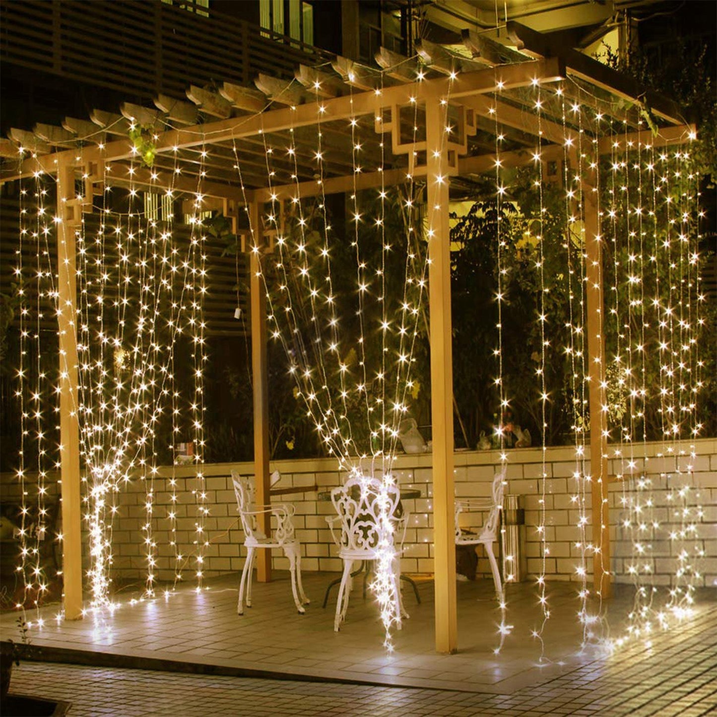 3M LED Curtain String Lights (300 LEDs) with Remote, 8 Modes, Waterproof – Indoor & Outdoor Decor