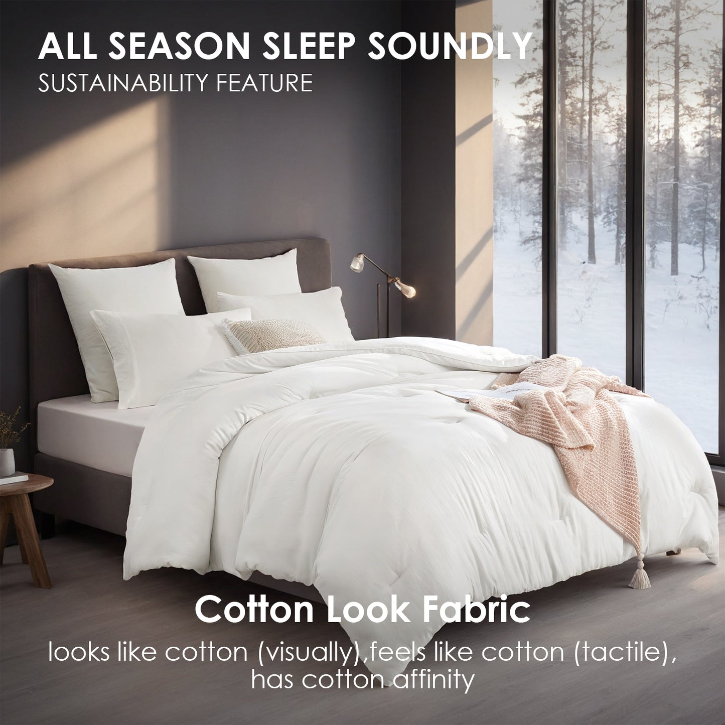 All-Season Oversized Plump Duvet – Premium Thick Comforter for Year-Round Warmth & Softness