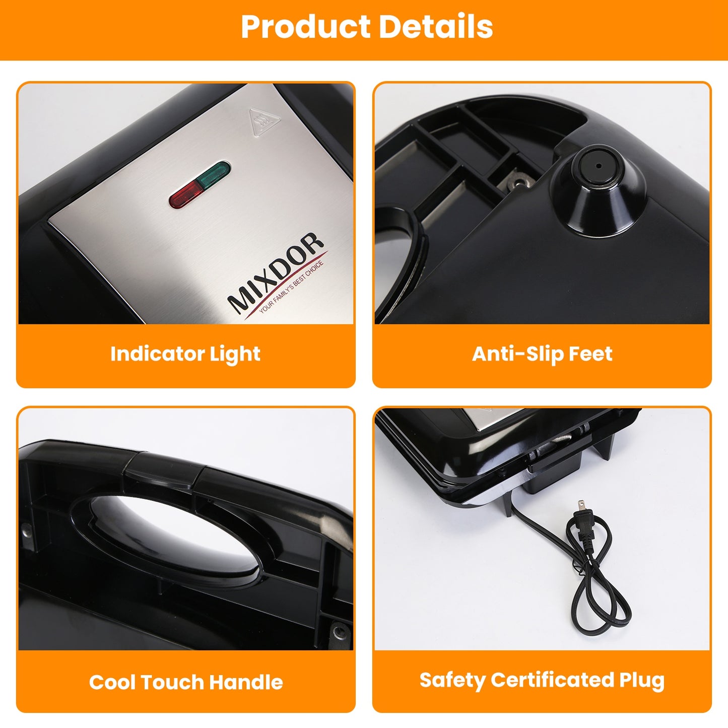 Mini Donut Maker Machine – 16-Hole Non-Stick Electric Doughnut Maker for Snacks & Desserts