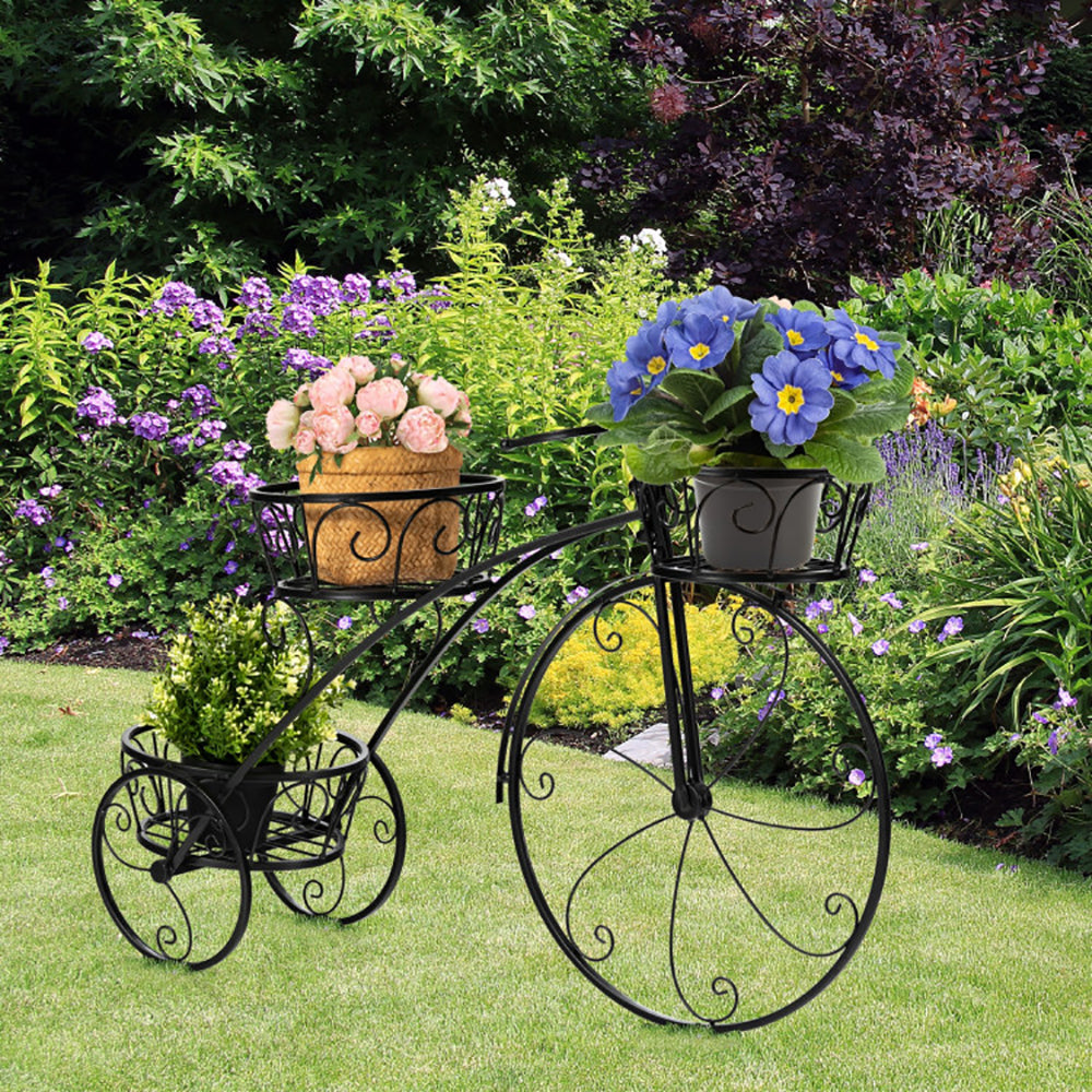 Parisian Tricycle Plant Stand – Decorative Flower Pot Holder
