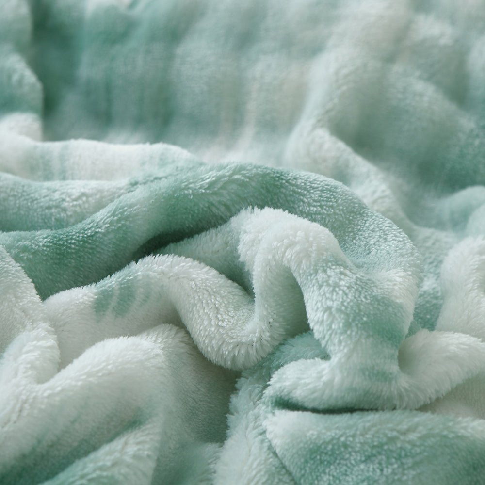 Premium Plush Camo Print Comforter Set – Reversible Bohemian Gradient Quilt with Ultra-Soft Faux Rabbit Hair, Fluffy Winter Bedding, Twin Size