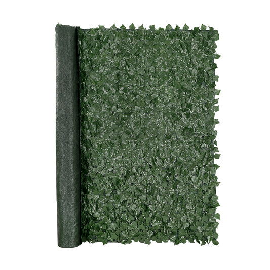 VEVOR Artificial Ivy Privacy Fence Panel – 96” x 72” Green Wall Screen for Garden, Balcony & Yard