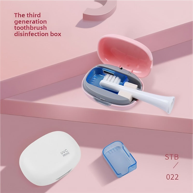 White UV Toothbrush Sterilizer Box – Hygienic & Easy Oral Care