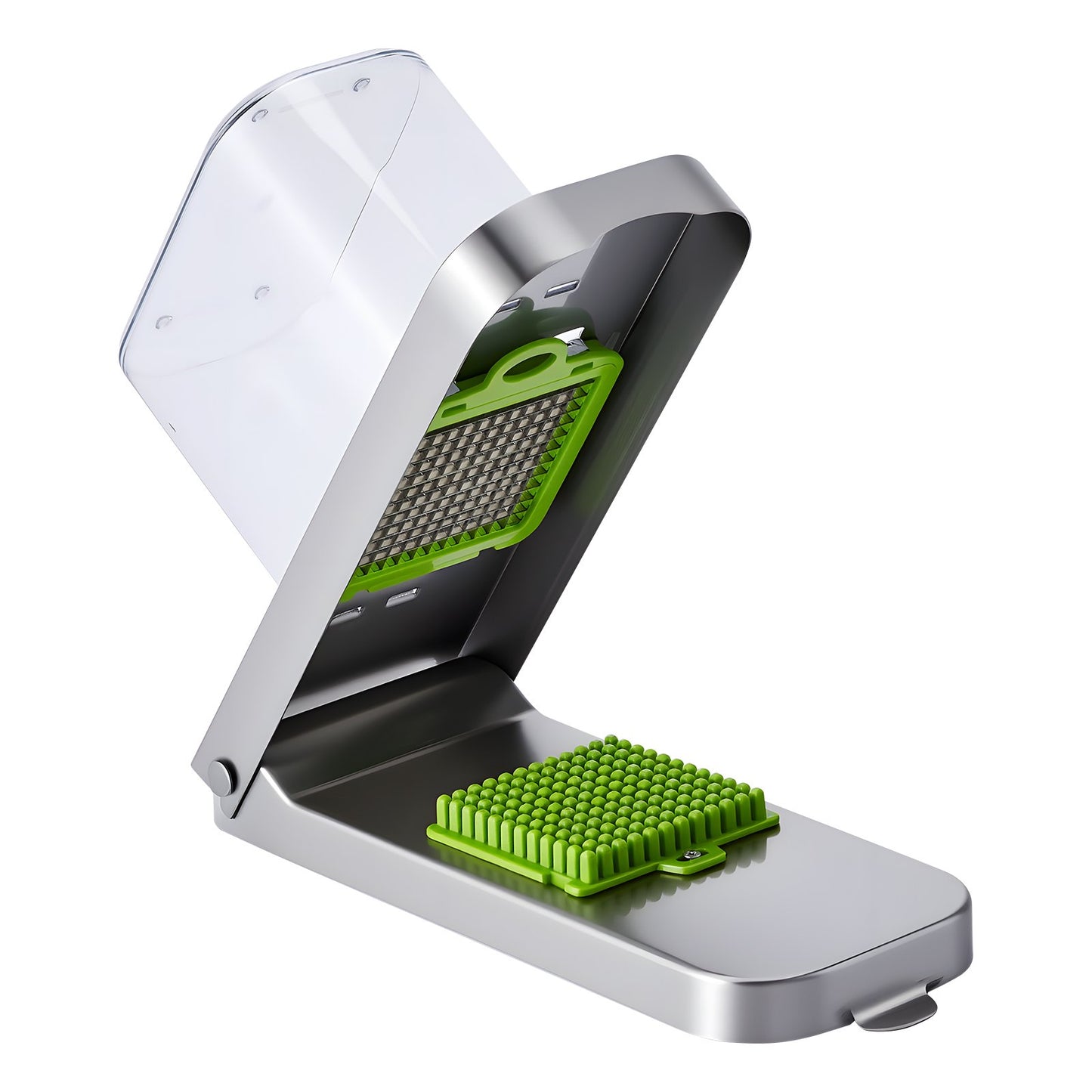 Vegetable Chopper & Onion Slicer – 3-in-1 Stainless Steel Veggie Cutter with Container