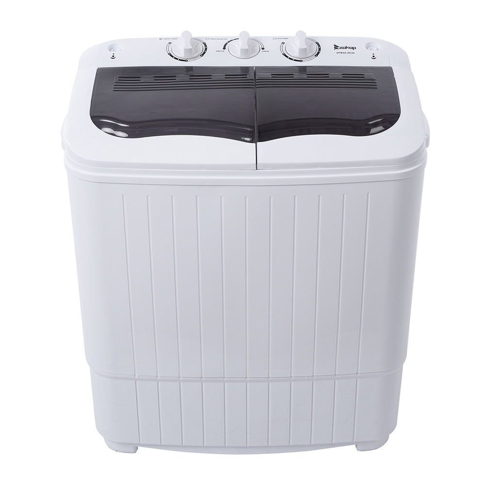 US XPB35-ZK35 14.3 lb Semi-Automatic Twin Tub Washing Machine with Drain Pump